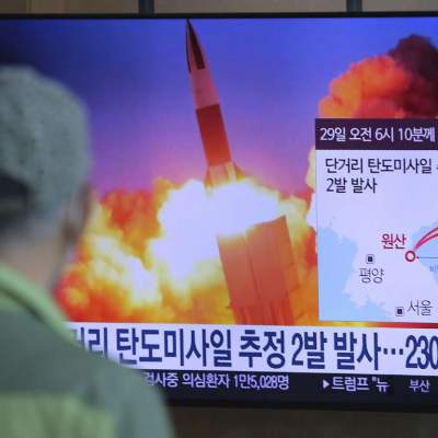 North Korea test fires missiles amid worries about outbreak