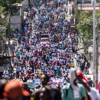 Thousands march against Moïse, kidnappings and UN in Haiti during large protest