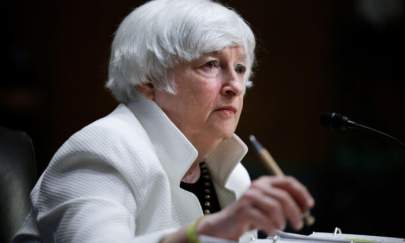 U.S. Treasury Secretary Janet Yellen testifies before a Senate Finance Commmittee hearing on President Biden's 2023 budget, on Capitol Hill in Washington on June 7, 2022. (Evelyn Hockstein/Reuters)