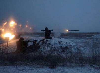 © Reuters/SERGEY PIVOVAROV FILE PHOTO: Russian service members hold drills in the Rostov region