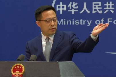 © Provided by Associated Press FILE - In this image made from video, Chinese Foreign Ministry spokesperson Zhao Lijian gestures during a media briefing at the Ministry of Foreign Affairs office, on April 6, 2022, in Beijing. China Wednesday, July 6, launched a scathing attack on the U.S. and NATO, days before a meeting between U.S. Secretary of State Antony Blinken and Chinese Foreign Minister Wang Yi. (AP Photo/Liu Zheng, File)