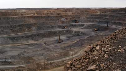 A rare earth mine in Baiyunebo mining district of Baotou in north China’s Inner Mongolia Autonomous Region