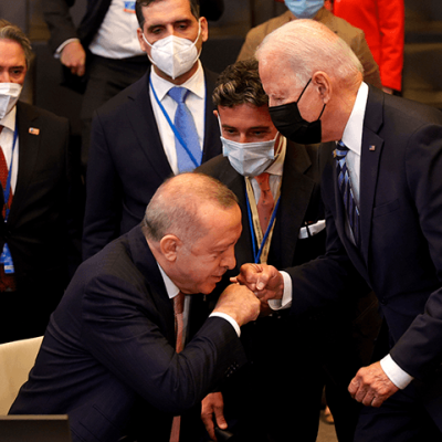 Erdogan Defends Russian Missile Buy at NATO Meeting with Biden