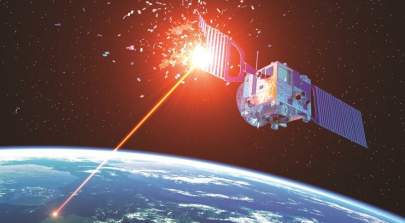 The Pentagon has declared space is a warfighting domain. Generals and executives in the space industry are preparing to defend the ultimate high ground. Credit: Adobe stock