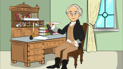 Alexander Hamilton with Background
