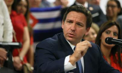 Florida Gov. Ron DeSantis is seen in Miami, Fla., on July 13, 2021. (Joe Raedle/Getty Images)