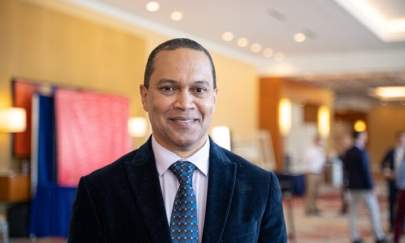 Dr. Jason Hill, author of “What Do White Americans Owe Black People: Racial Justice in the Age of Post-Oppression,” at the National Conservatism Conference in Orlando, Fl., on Nov. 2, 2021. (Bao Qiu/The Epoch Times)