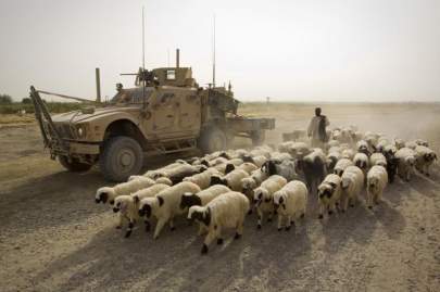 A U.S. military vehicle near Camp Gorgak in Helmand province, Afghanistan, July 2011 Shamil Zhumatov / Reuters