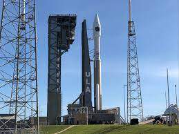 A United Launch Alliance Atlas V rocket carrying the SBIRS Geo-5 missile detection satellite for the U.S. Space Force stands atop Launch Complex 41 at the Cape Canaveral Space Force Station in Florida for a May 17, 2021 launch. (Image credit: United Launch Alliance)