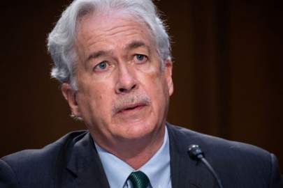 FILE PHOTO: CIA Director William Burns testifies during a Senate Select Committee on Intelligence hearing about worldwide threats, on Capitol Hill in Washington, DC, U.S., April 14, 2021. Saul Loeb/Pool via REUTERS/File Photo