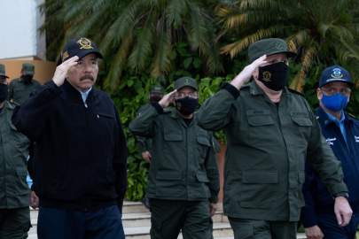 President Daniel Ortega, left, attended a Nicaragua army ceremony in Managua last year. PHOTO: NICARAGUAN PRESIDENCY/REUTERS