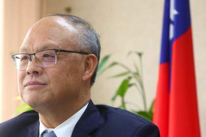 Taiwan’s chief trade negotiator, Deng Chen-chung, said Taiwan is eager for the two sides to sign a full-fledged bilateral trade deal one day. PHOTO: ANN WANG/REUTERS