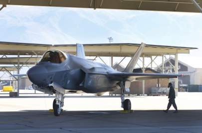 Lockheed Martin F-35A Photographer: George Frey/Bloomberg