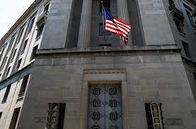  The U.S. Department of Justice headquarters building in Washington. 